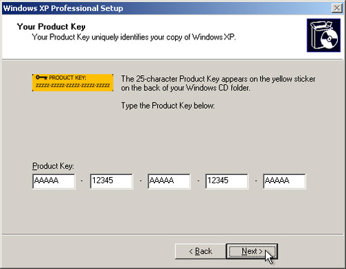 Windows XP Product Key